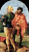 Albrecht Durer Two Musicians painting